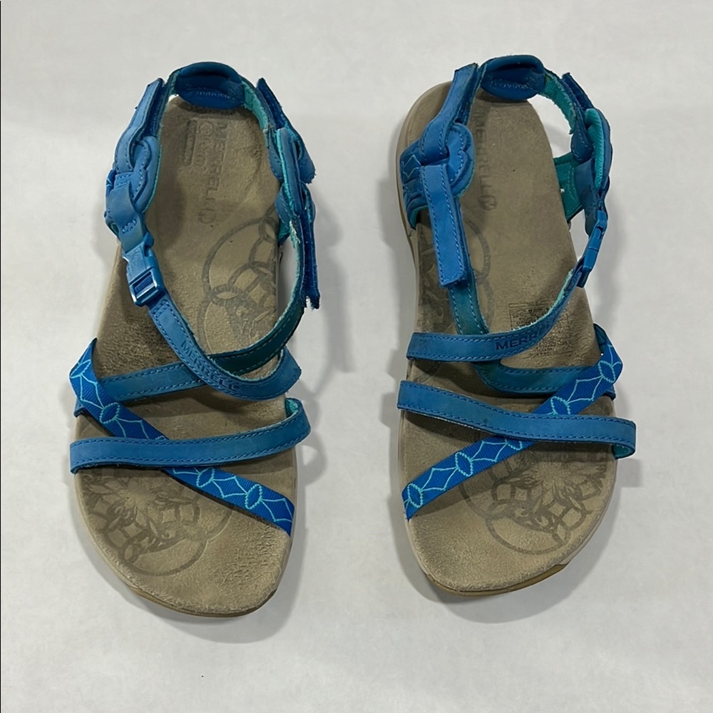 Merrell Victoria Blue Strappy Sandals Performance Footwear Women’s 6.5 EU 38